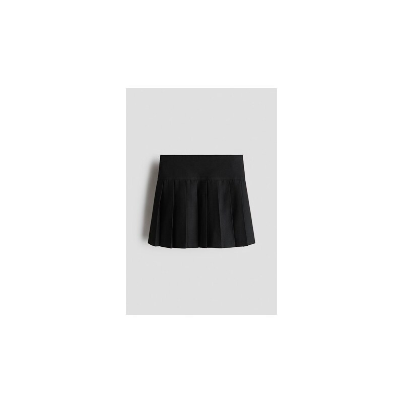 H&M - Skládaná sukně - Černá