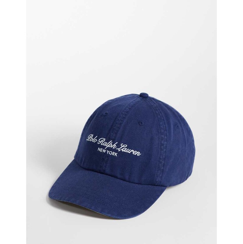 Polo Ralph Lauren script logo cap in navy