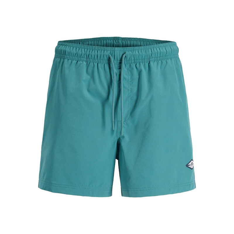 JACK & JONES Plavecké šortky JPSTMaui Tropic smaragdová