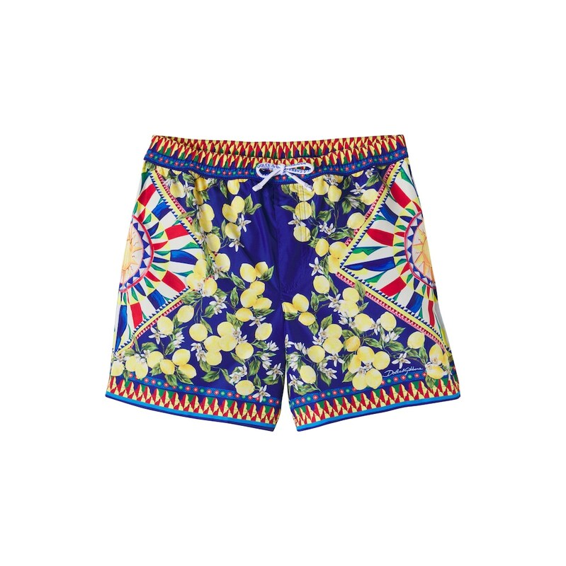 Dolce&Gabbana Kids Carretto swim trunks