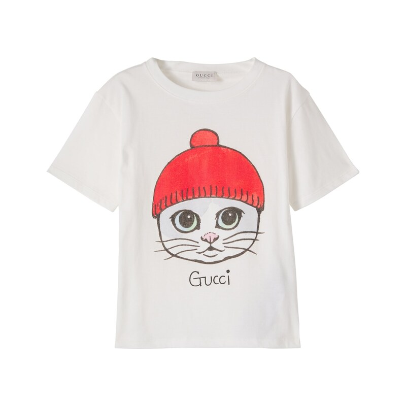 Gucci Kids Printed cotton jersey T-shirt