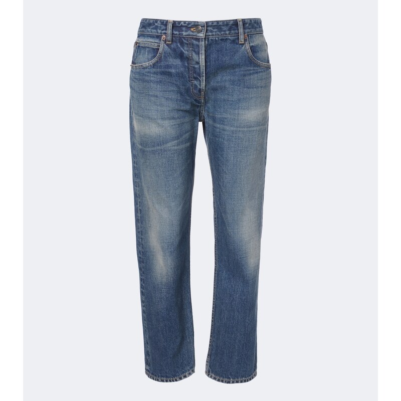 Dámské přímé džíny The Row Riaco v barvě Medium Indigo