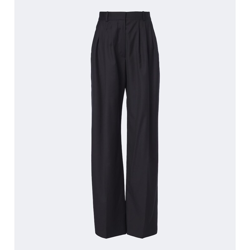 The Row Daniela virgin wool wide-leg pants