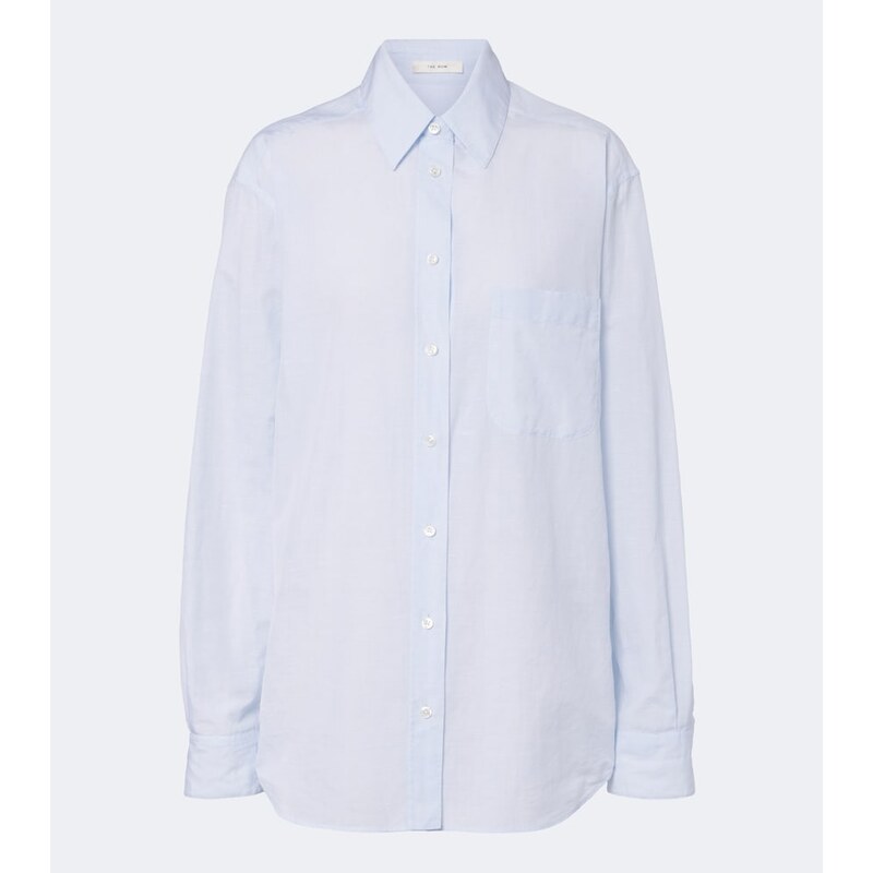 The Row Gavina cotton chambray shirt