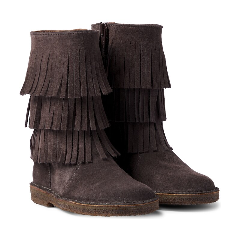 PèPè Fringed suede boots