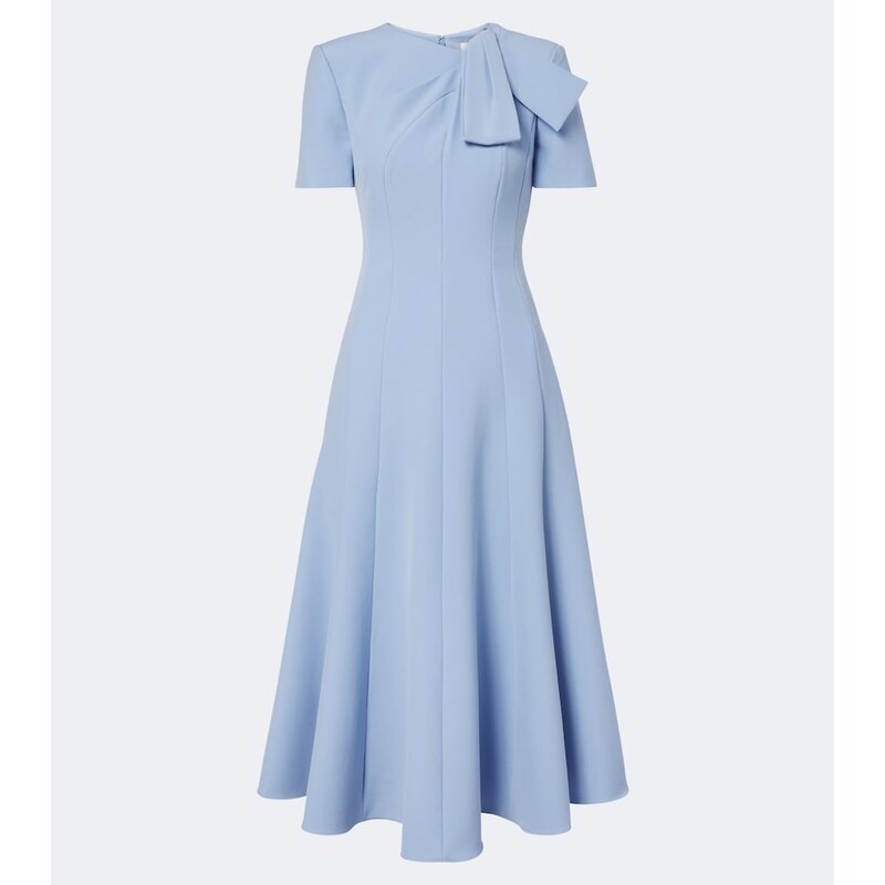 Roland Mouret Bow-detail crêpe cocktail dress
