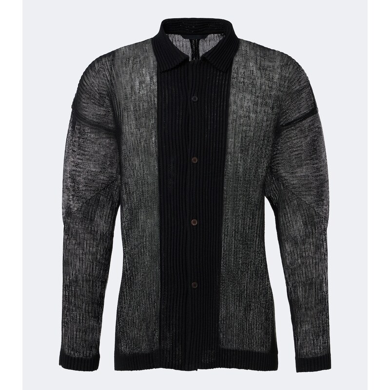 Homme Plissé Issey Miyake Rustic Mesh pleated shirt