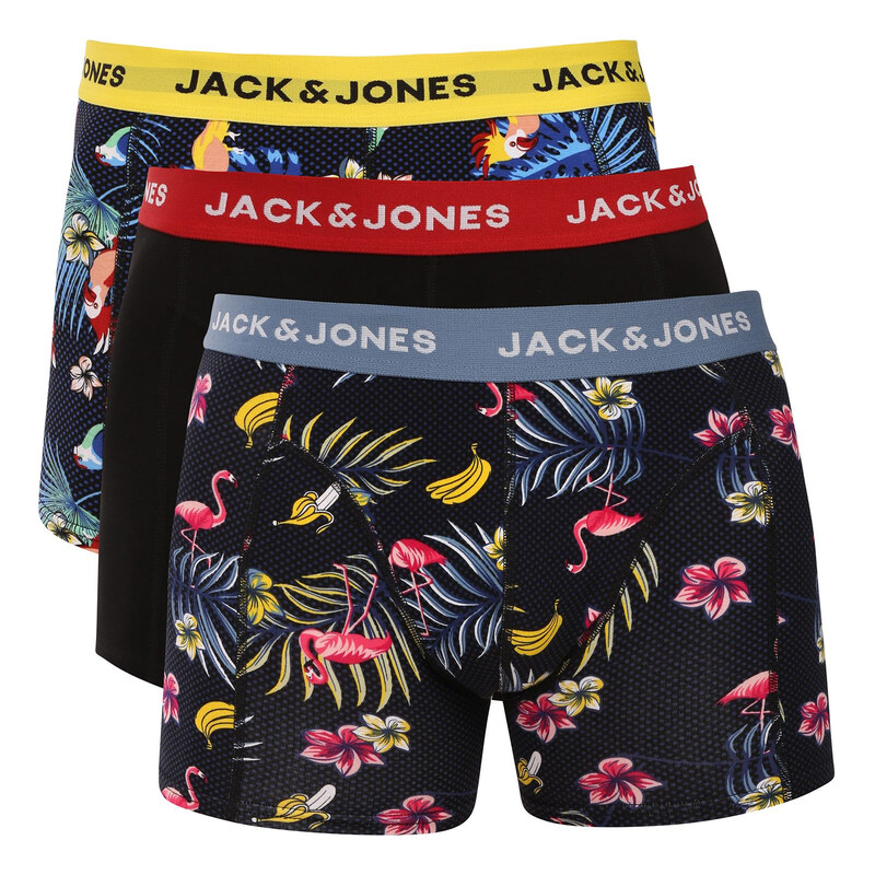 3PACK pánské boxerky Jack and Jones vícebarevné (12194104-surf)