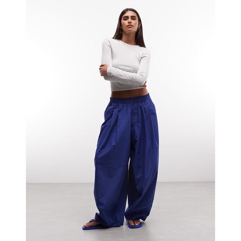 COLLUSION balloon trouser in blue-Navy