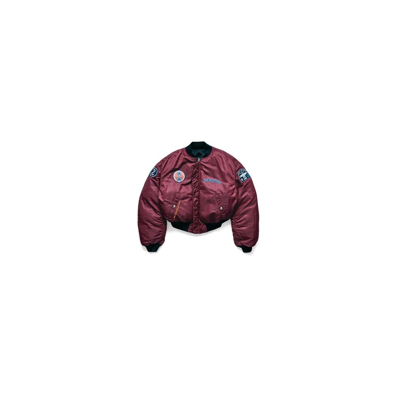 H&M - Oboustranný bomber - Černá/Vínová