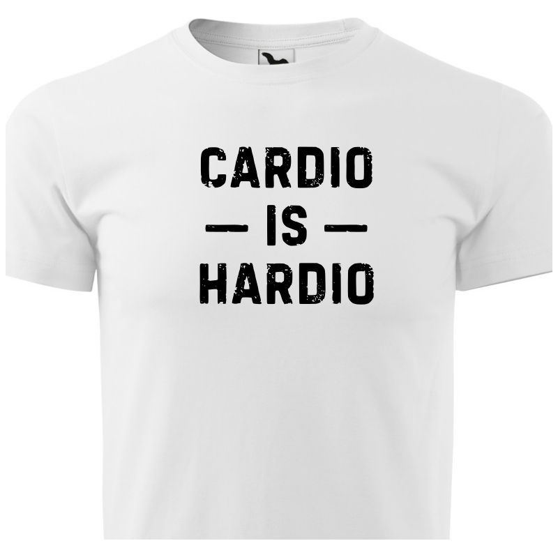 Fenomeno Pánské tričko - Cardio is hardio - bílé