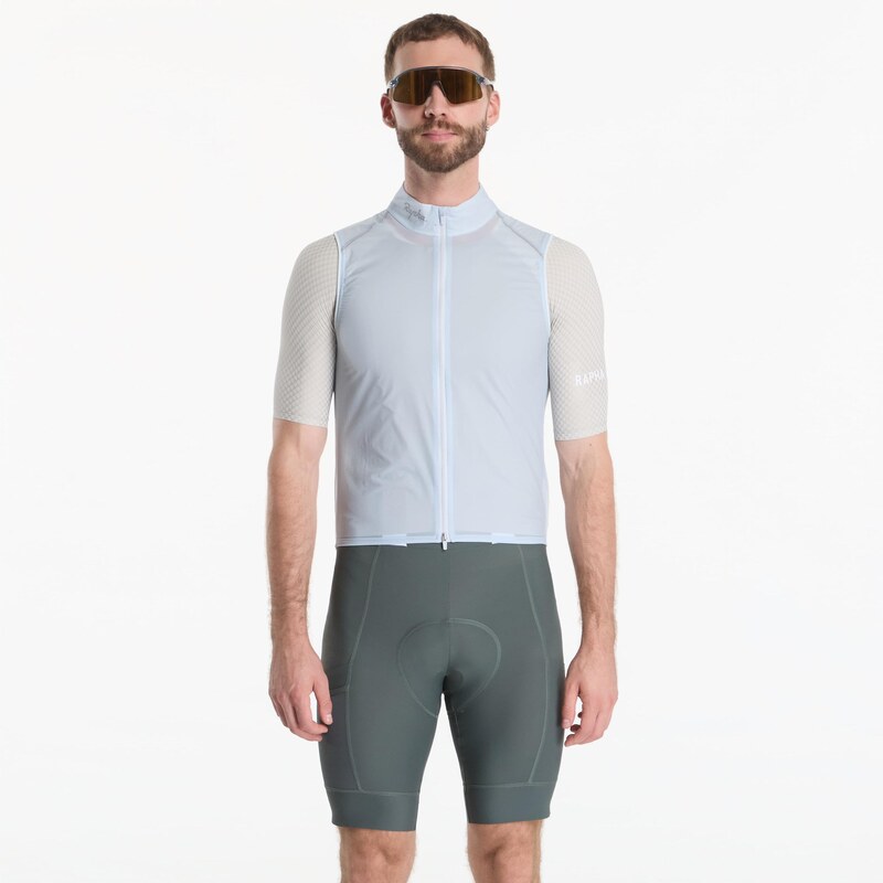 Vesta Rapha Mens Brevet Element Wind Gilet Ice/ Silver XL
