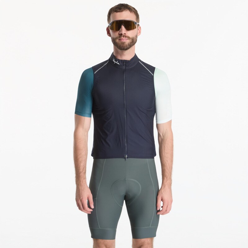 Vesta Rapha Mens Brevet Element Wind Gilet Dark Navy/ White XL