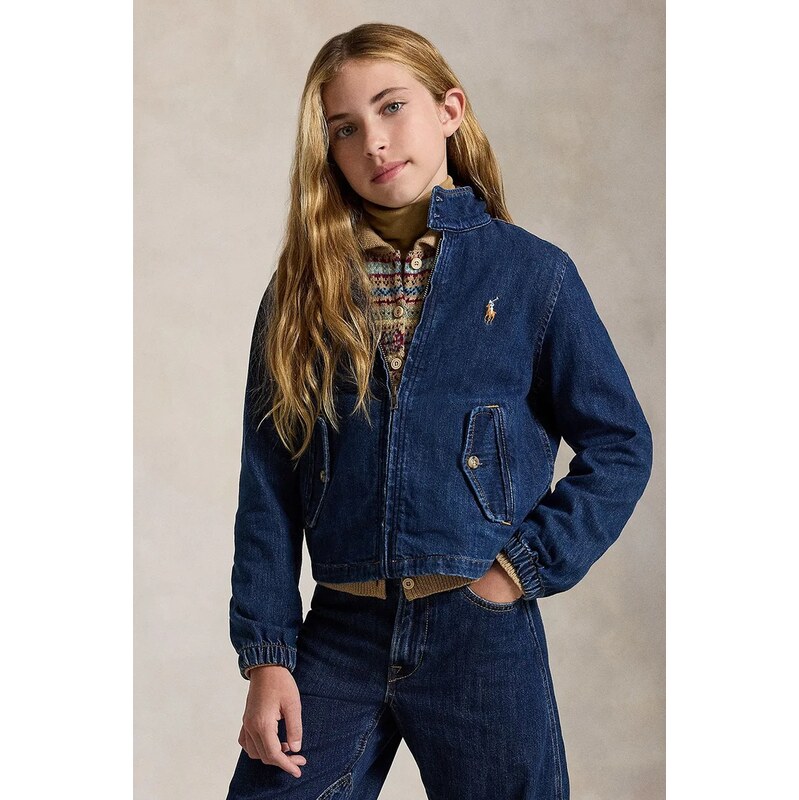 Polo Ralph Lauren džínová bunda dětská bavlněná