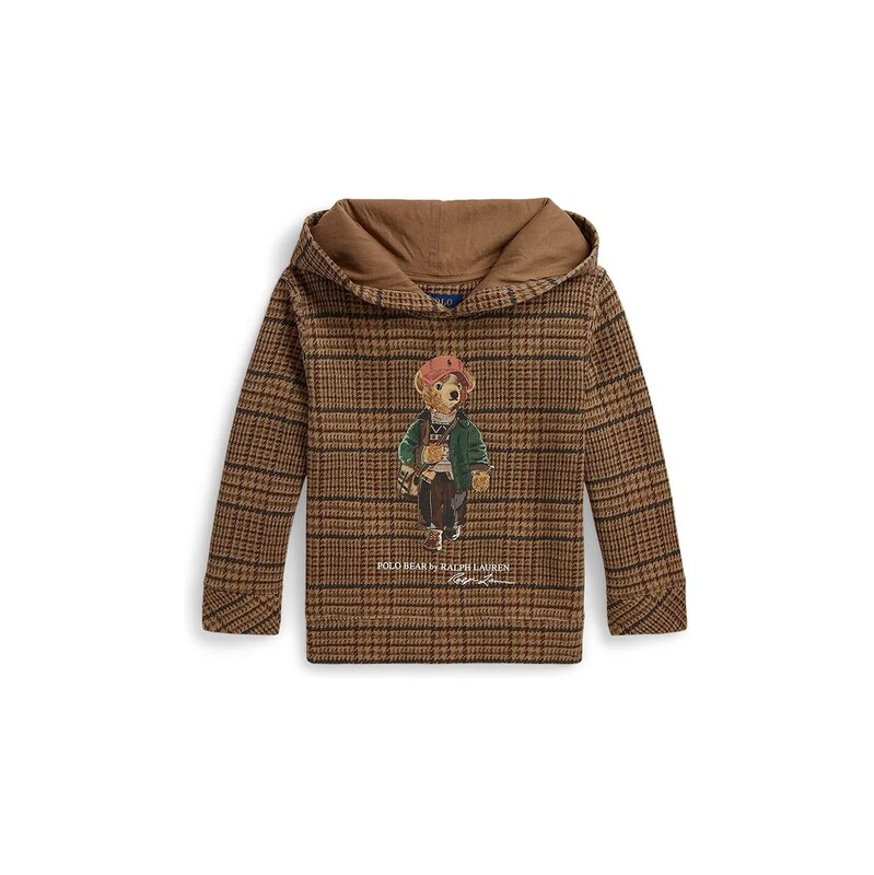 Polo Ralph Lauren mikina s kapucí dětská s bavlnou