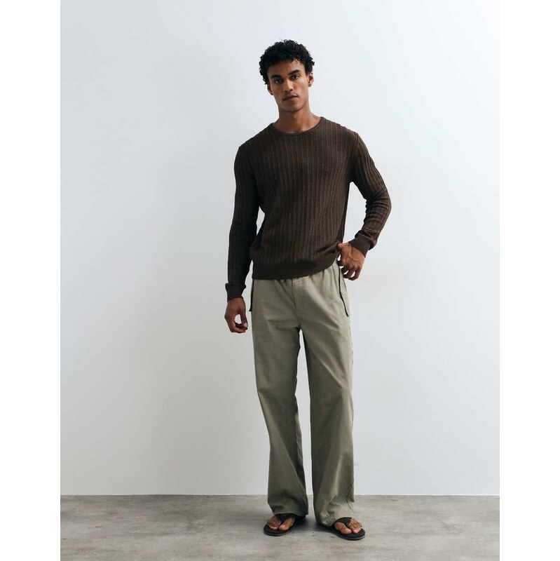 Mango lightweight jumper in brown