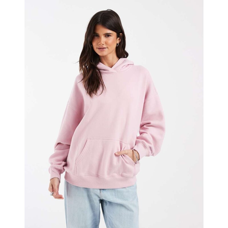 Hollister oversized hoodie in baby pink