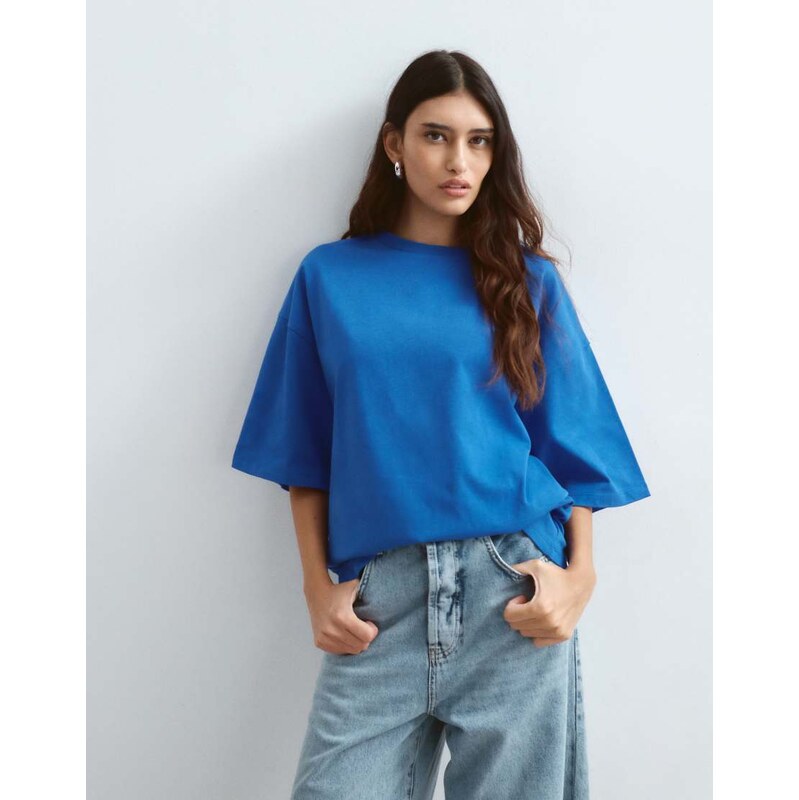 ARRANGE oversized premium heavy weight t-shirt in blue