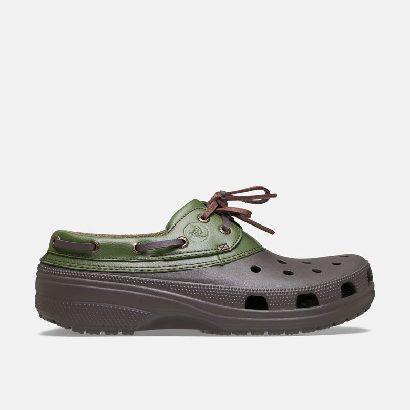 Crocs Classic Boat Shoe Espresso/Army Green