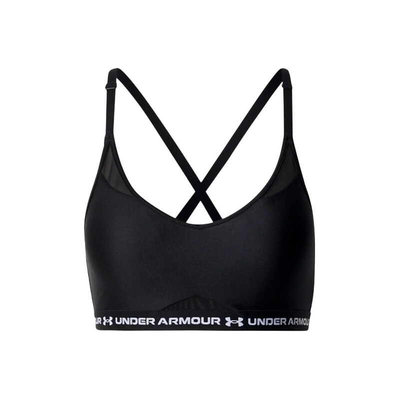 UNDER ARMOUR Sportovní podprsenka černá / bílá