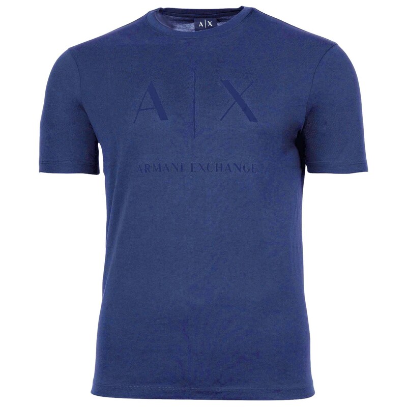 ARMANI EXCHANGE Tričko marine modrá / bílá