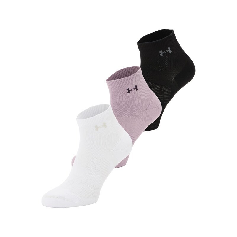 UNDER ARMOUR Sportovní ponožky eosin / černá / bílá