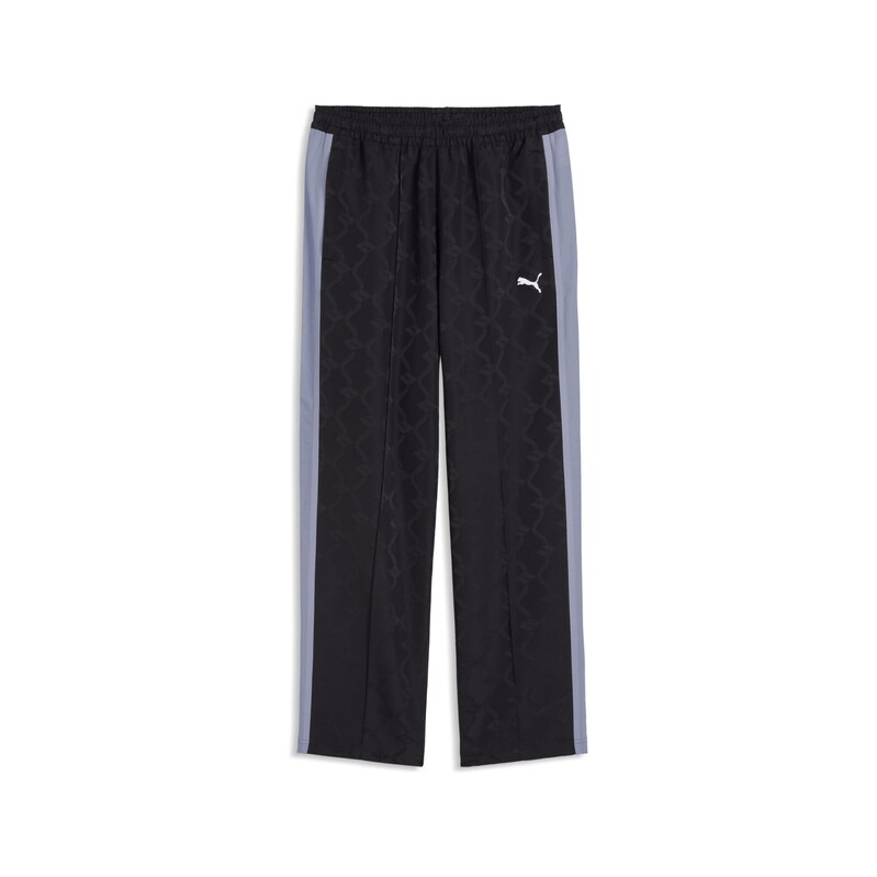 PUMA Sportovní kalhoty světle fialová / černá