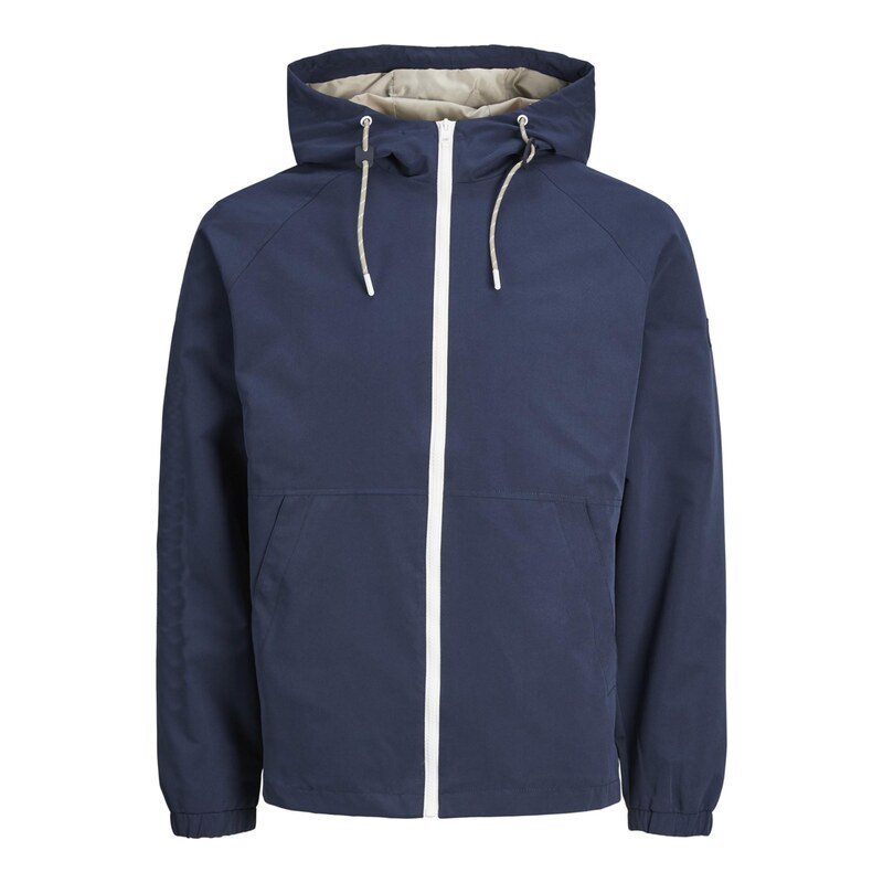 JACK & JONES Přechodná bunda Luke námořnická modř / bílá
