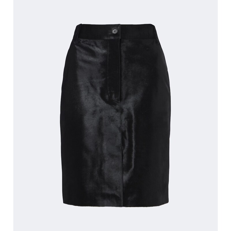 Loulou de Saison Debi calf hair midi skirt
