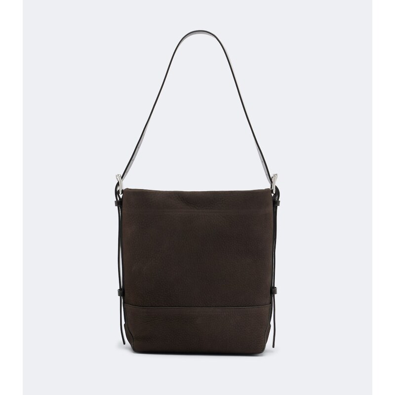 Lemaire Belted Medium kabelka z kůže v barvě Ebony Brown
