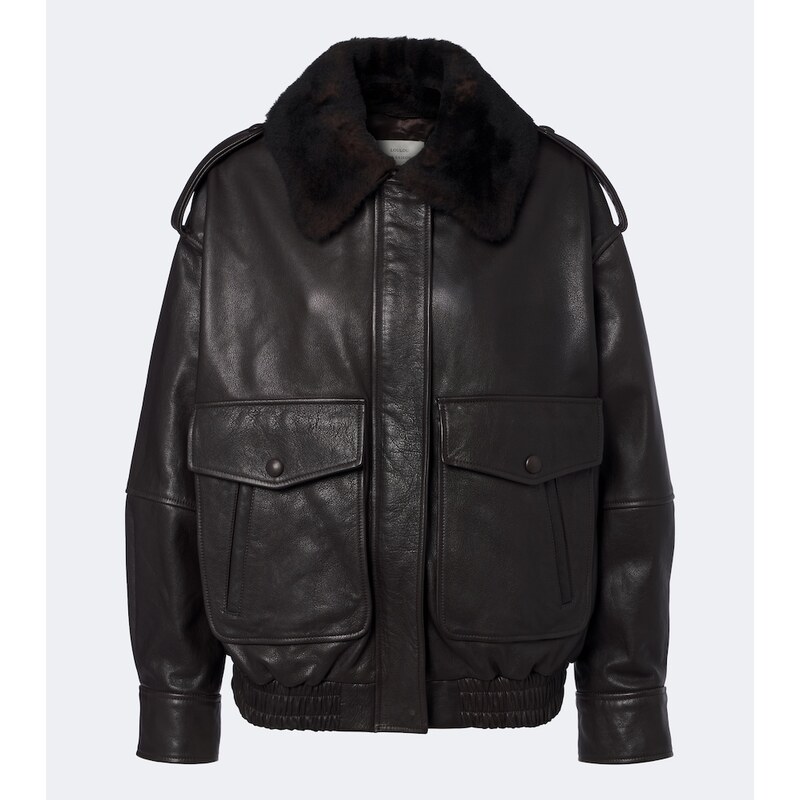 Loulou de Saison Russo leather bomber jacket