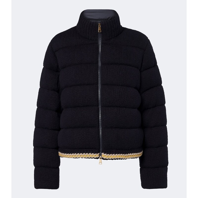 Dámský kardigan Moncler z bavlny v modré barvě