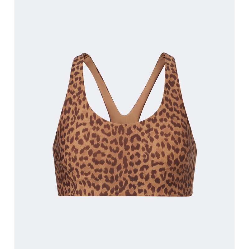 The Upside Javan Jade leopard-print sports bra