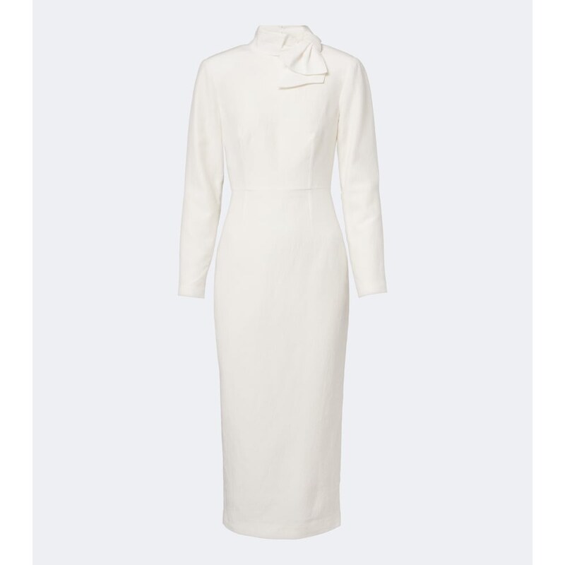 Roland Mouret Ramie and silk jacquard cocktail dress