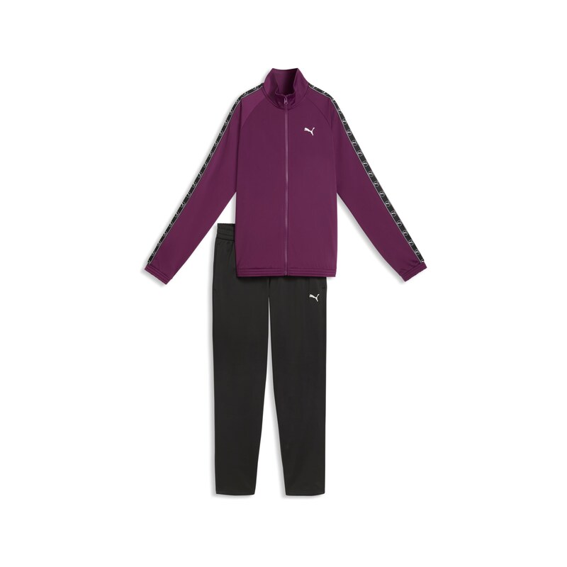 PUMA Joggingová souprava cyclam / černá / bílá