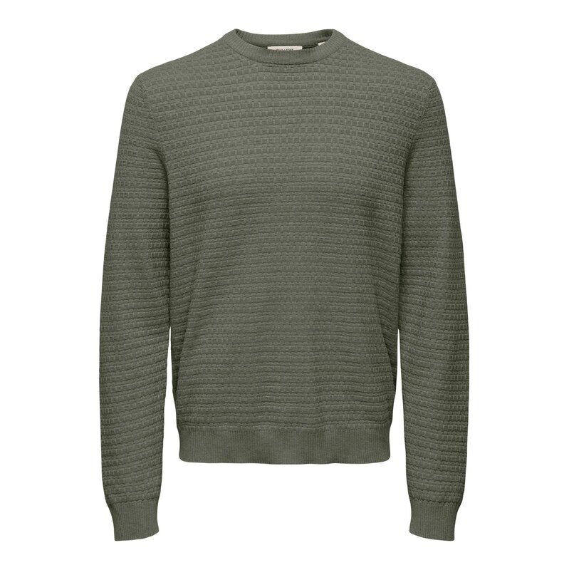 Only & Sons Svetr ONSLoui tmavě zelená
