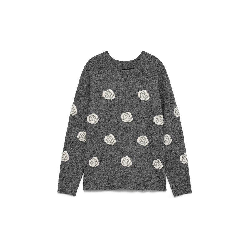 VERO MODA Svetr VMDOFFY krémová / grafitová