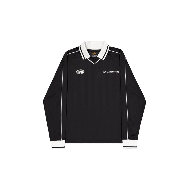 ALPHA INDUSTRIES Mikina černá / bílá