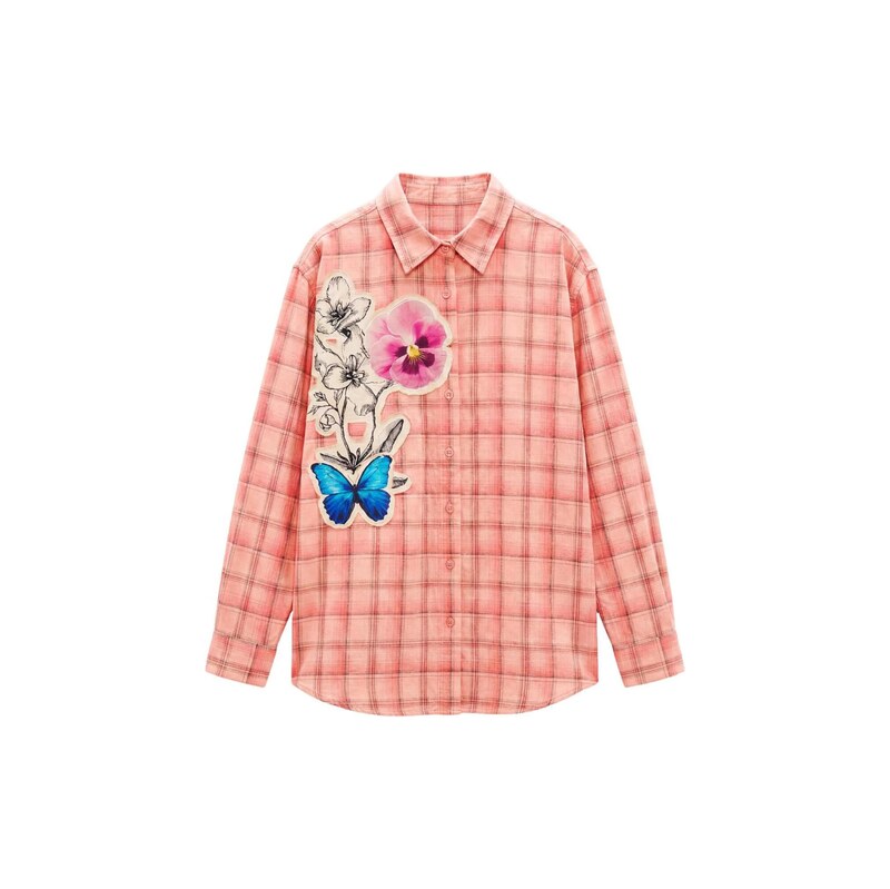 Desigual Halenka azurová / orchidej / broskvová