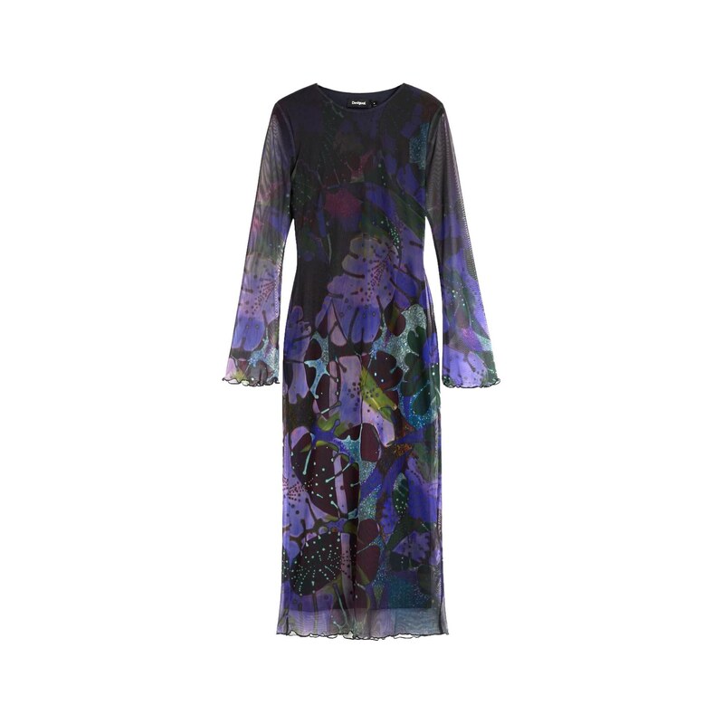 Desigual Šaty S. L. Lacroix modrá / mix barev