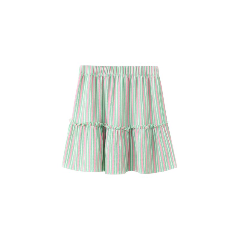 MANGO KIDS Sukně GUMYSET mátová / světle růžová / bílá