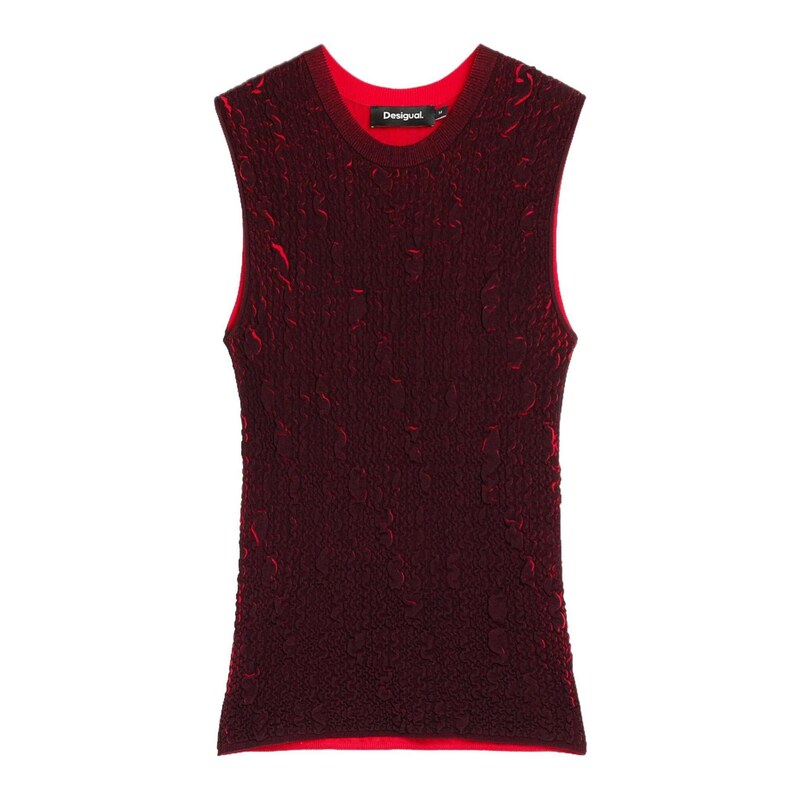 Desigual Tričko bordó