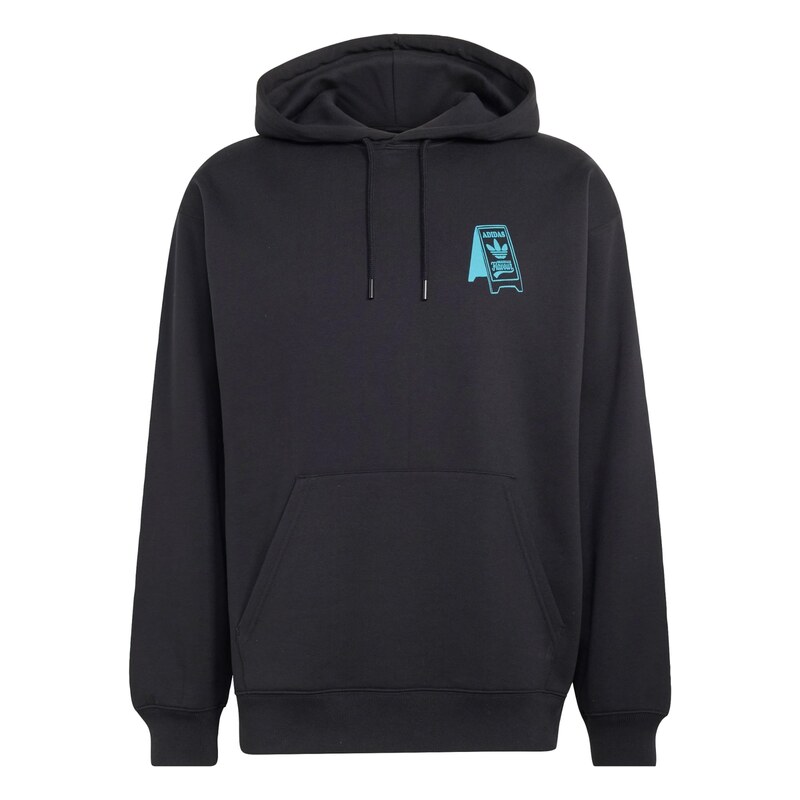 ADIDAS ORIGINALS Mikina Food Cart azurová / černá