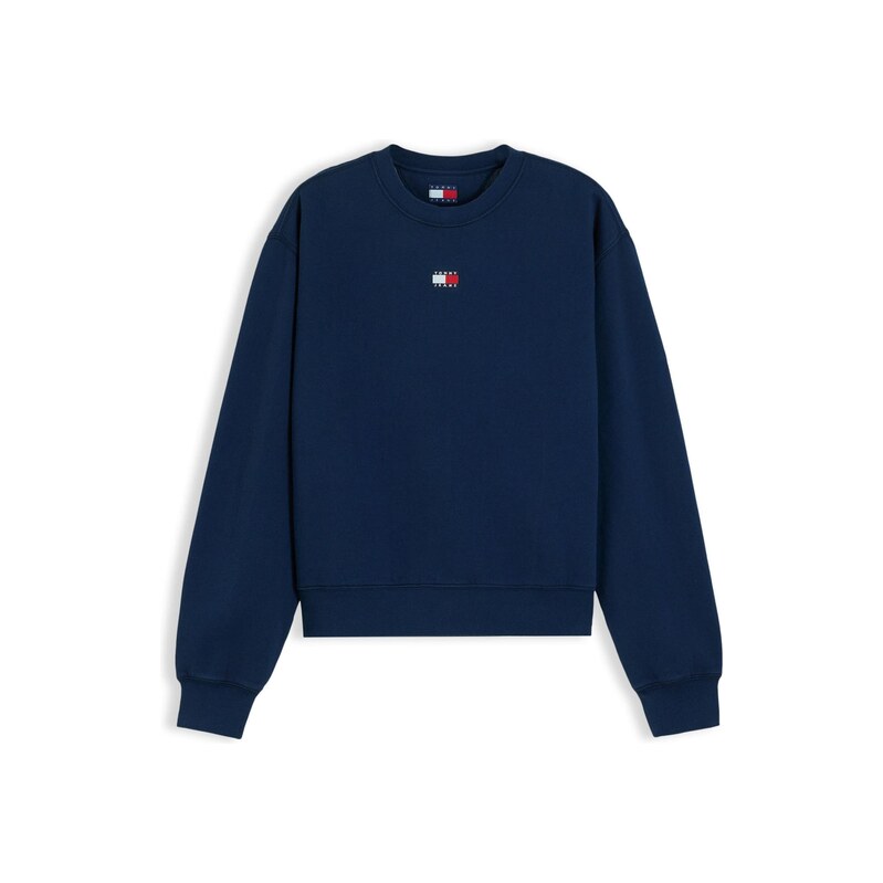 Tommy Jeans Mikina námořnická modř / červená / bílá