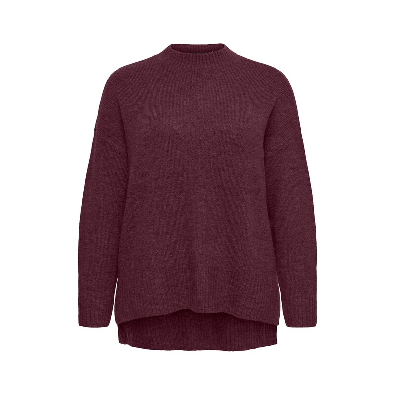 Vero Moda Curve Svetr VMCLEFILE vínově červená