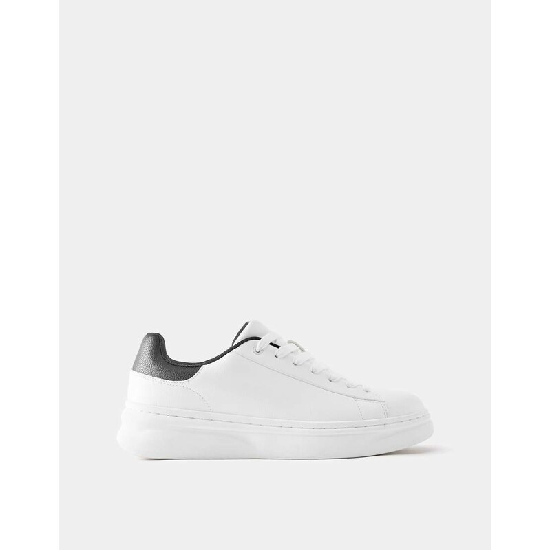 Pull&Bear Casual trainers with detail in white
