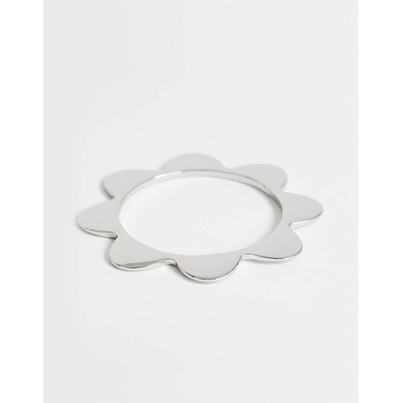 Topshop Bradley bangle in silver