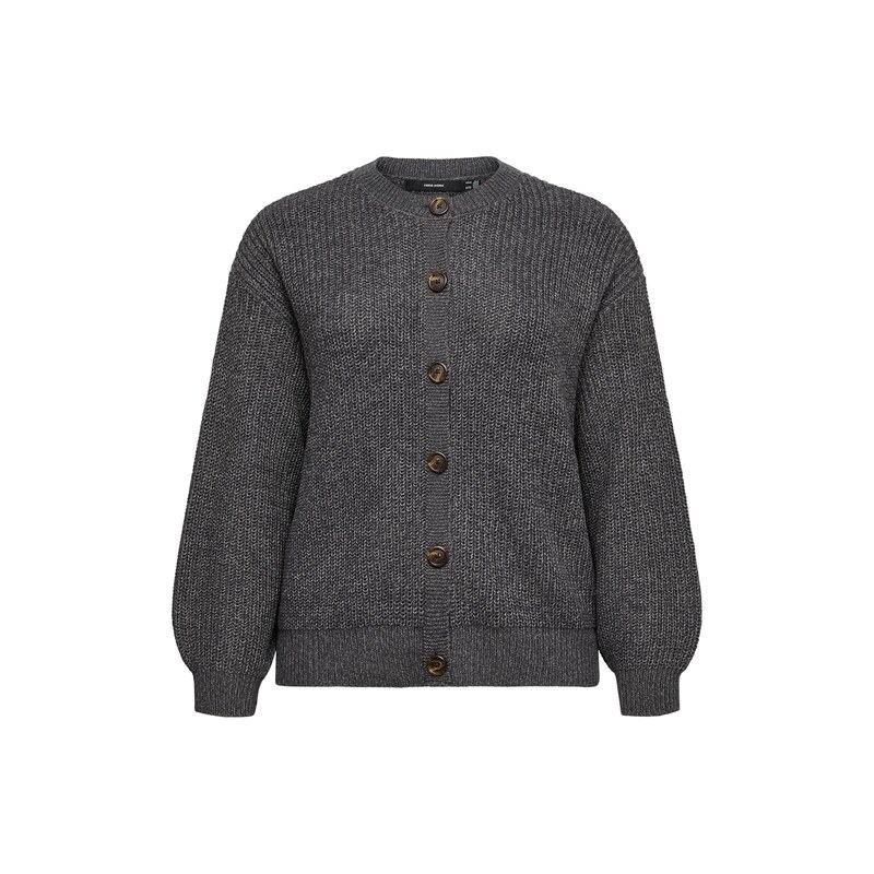 Vero Moda Curve Kardigan tmavě šedá