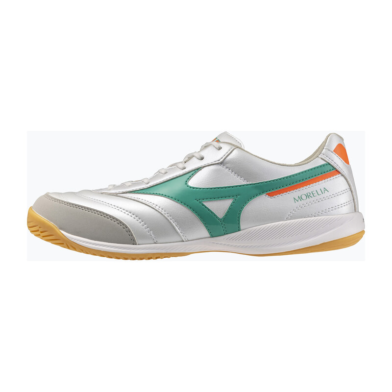 Kopačky Mizuno Morelia Sala Pro IN white/arcadia/lava orange
