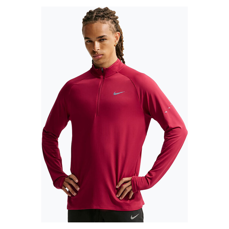 Pánská běžecká mikina Nike Stride 1/4 Zip Dri-Fit tough red